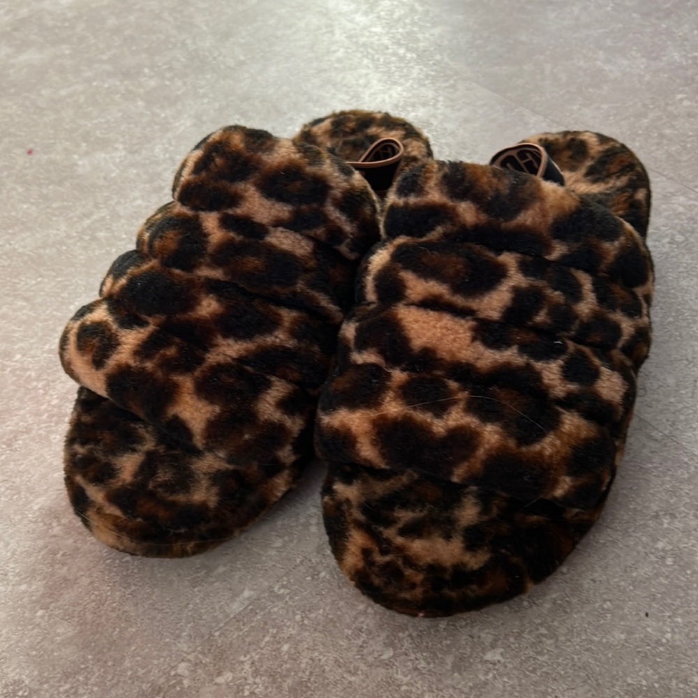 Cheetah ugg slippers